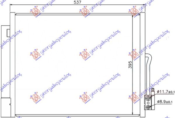 CONDENSER PETROL/DIESEL (500x410) (KOYO)