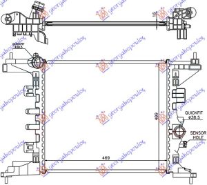 HLADNJAK MOTORA 1.4i/16V (A14XER) (47x42.8)