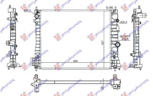 HLADNJAK MOTORA 1.7 DTi/CDTi DIZEL (MAN) (620x510x26)