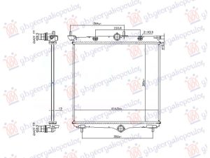 RADIATOR 1.2 PETROL - 1.5-1.6 DIESEL MANUAL-AUTO (380x414x12) (NRF)