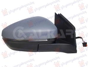 DOOR MIRROR ELECTRICAL HEATED PRIMED (W/SIDE LAMP : SENSOR) (CONVEX GLASS)