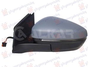 DOOR MIRROR ELECTRICAL HEATED PRIMED (W/SIDE LAMP) (CONVEX GLASS)