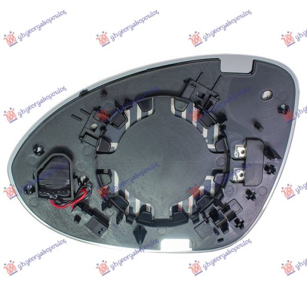 DOOR MIRROR GLASS HEATED (W/BLIS) (ASPHERICAL GLASS)