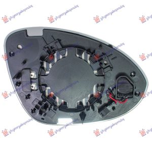 DOOR MIRROR GLASS HEATED (W/BLIS) (CONVEX GLASS)