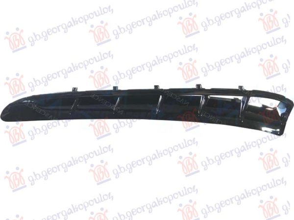 FRONT FENDER MOULDING PAINTED GLOSSY BLACK