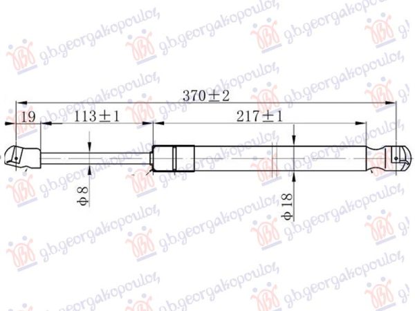 AMORTIZER HAUBE (370L-250N)
