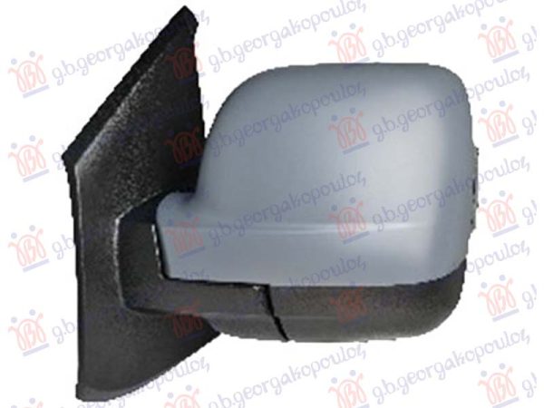 DOOR MIRROR ELECTRICAL HEATED PRIMED (W/SIDE LAMP) (7 PIN) (ASPHERICAL GLASS)