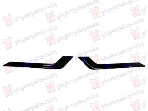 REAR BUMPER MOULDING (GLOSSY BLACK) (SET 2 PCS)