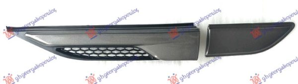 FRONT FENDER/DOOR MOULDING GRAY/BLACK (SET)