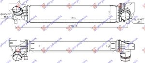 HLADNJAK INTERKULERA 1.2-1.5 TURBO BENZIN (585x112x62)
