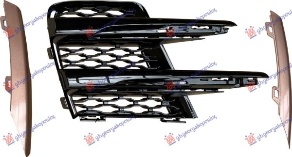 FRONT BUMPER GRILLE (W/2 GOLD MOULDINGS) (R-DYNAMIC)