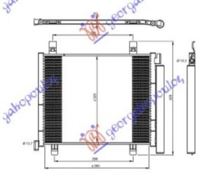 CONDENSER 1.0i -12V (400x330x16) (KOYO)