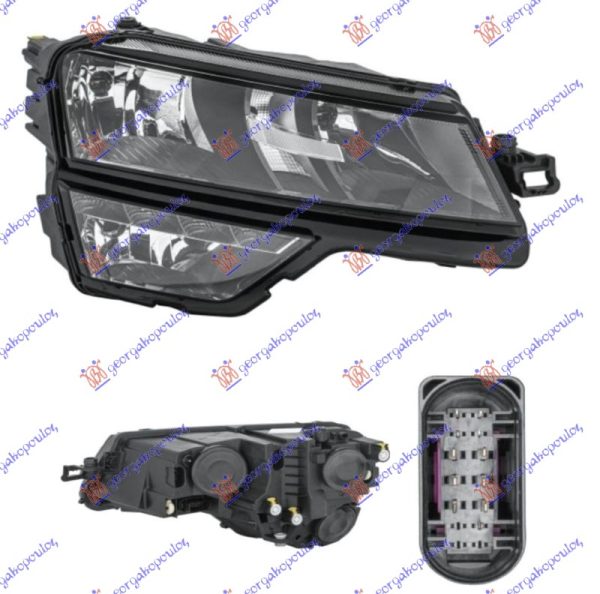 FAR ELEKTRICNI (H7/H1/H8) SA LED DNEVNIM SVETLOM (DEPO) DESNO