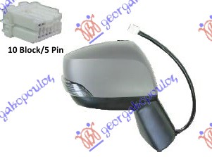 RETROVIZOR ELEKTRICNI SA GREJACEM PM (MIGAVAC) DESNO