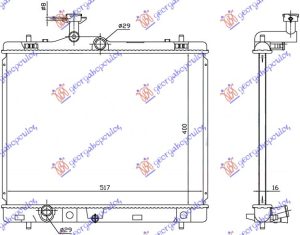 HLADNJAK MOTORA 1.2 BENZIN (MAN) (40x54x16) (MADJARSKA)