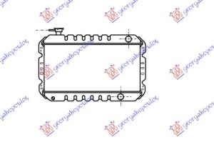 RADIATOR 0.8-1.0 PETROL 1985-1992 (240x495x34)