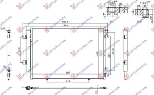 HLADNJAK KLIME 1.6 DDiS DIZEL (600x4100x12) BEZ START-STOP SISTEMA