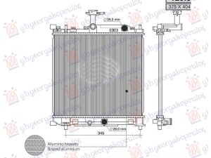 RADIATOR 1.0 PETROL (404x373x16) (NRF)