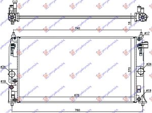 RADIATOR 1.8 HYBRID (675x370) (VALEO)