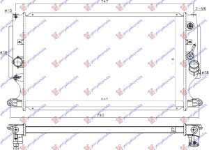 HLADNJAK MOTORA 2.2 D4D DIZEL (AUTOMATSKI) (+/-AC) (664x378) (KOYO)