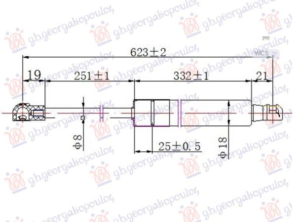 AMORTIZER HAUBE (623L-300N)