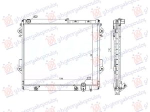 RADIATOR 4.5TD DIESEL MANUAL/AUTOMATIC (591x708) (KOYO)