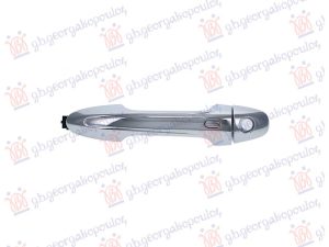 DOOR HANDLE FRONT OUTER CHROMEV (W/HOLE)