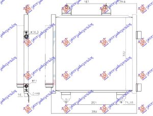 HLADNJAK KLIME ZA SVE MODELE (390x350x16) R1234yf