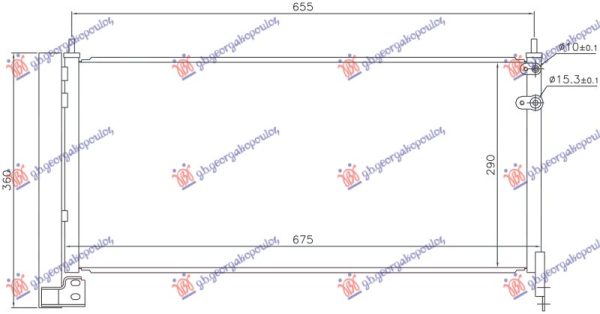 HLADNJAK KLIME 1.8 HIBRID (AUTO) (675x290x16) (KOYO)