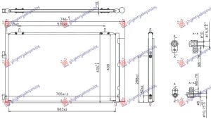 CONDENSER ALL MODELS PETROL/DIESEL (665x415x16) (KOYO)
