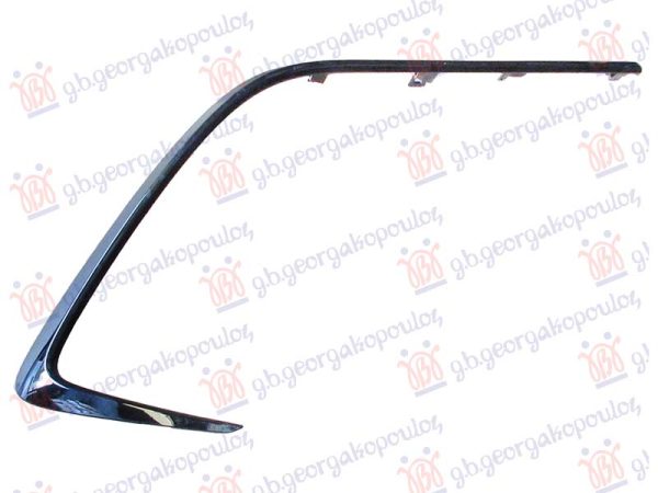 FRONT BUMPER GRILLE MOULDING BLACK