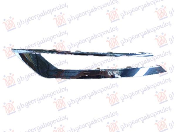 FRONT BUMPER GRILLE MOULDING CHROME