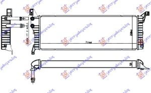 HLADNJAK MOTORA DODATNI 2.0 TDi (110/150KW) DIZEL (715x245x50)