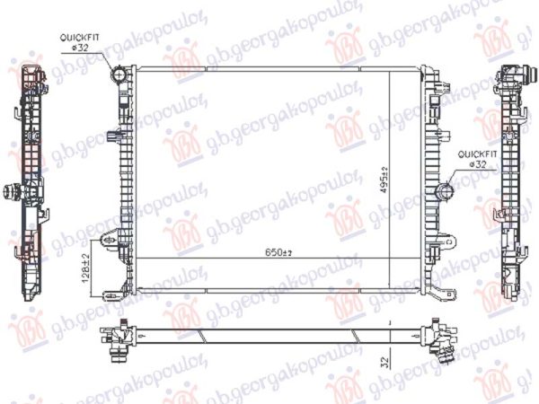 HLADNJAK MOTORA 1.4/2.0 BENZIN - 2.0 DIZEL (650x494)