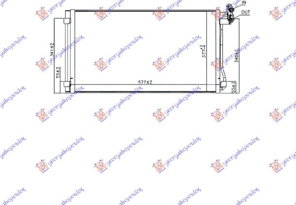HLADNJAK KLIME BENZIN/DIZEL (70.0x37.7x16) 2015-