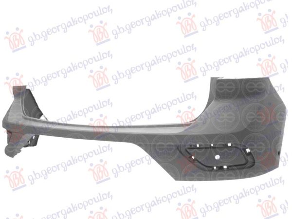 REAR BUMPER UPPER PRIMED (W/4 PDC) (A QUALITY)